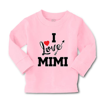 Baby Clothes I Love Mimi Grandma Grandmother Boy & Girl Clothes Cotton