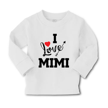 Baby Clothes I Love Mimi Grandma Grandmother Boy & Girl Clothes Cotton