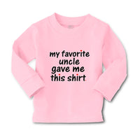 Baby Clothes My Favorite Uncle Game Me This Shirt Boy & Girl Clothes Cotton - Cute Rascals