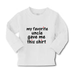 Baby Clothes My Favorite Uncle Game Me This Shirt Boy & Girl Clothes Cotton - Cute Rascals