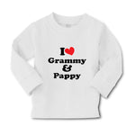 Baby Clothes I Love My Grammy and Pappy Grandparents Boy & Girl Clothes Cotton - Cute Rascals