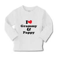 Baby Clothes I Love My Grammy and Pappy Grandparents Boy & Girl Clothes Cotton - Cute Rascals