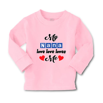 Baby Clothes My Nana Love Loves Me Grandmother Grandma Style A Cotton