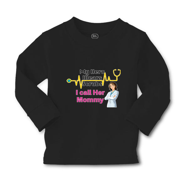 Baby Clothes My Hero Wears Scrubs I Call Her Mommy Doctor Nurse Rn Cotton - Cute Rascals