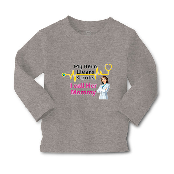 Baby Clothes My Hero Wears Scrubs I Call Her Mommy Doctor Nurse Rn Cotton - Cute Rascals