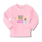 Baby Clothes My Hero Wears Scrubs I Call Her Mommy Doctor Nurse Rn Cotton - Cute Rascals