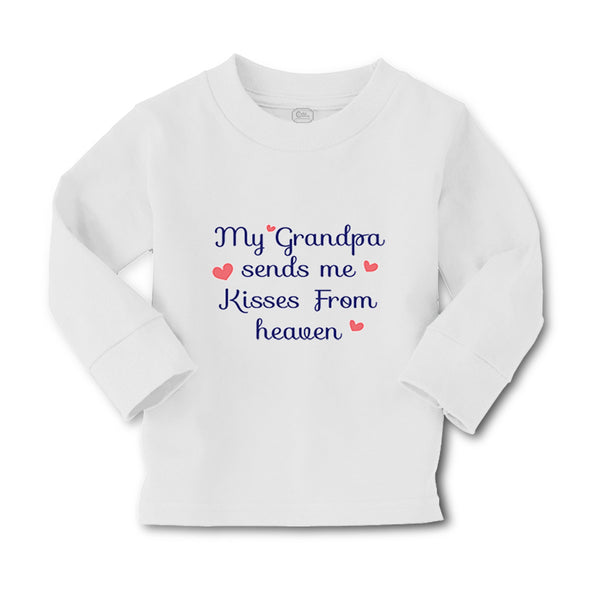 Baby Clothes My Grandpa Send Me Kisses from Heaven Grandpa Grandfather Cotton - Cute Rascals