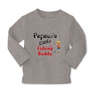 Baby Clothes Papaw's Little Fishing Buddy Grandpa Grandfather Dad Father's Day