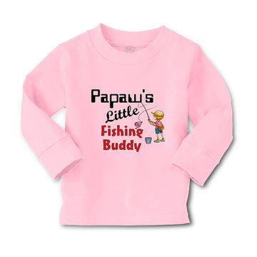 Baby Clothes Papaw's Little Fishing Buddy Grandpa Grandfather Dad Father's Day