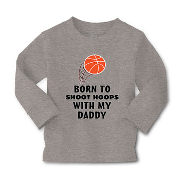 Baby Clothes Born Shoot Hoops with Daddy Basketball Dad Father's Day Cotton