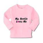 Baby Clothes My Auntie Loves Me Aunt Funny Style F Boy & Girl Clothes Cotton - Cute Rascals