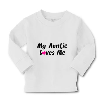 Baby Clothes My Auntie Loves Me Aunt Funny Style F Boy & Girl Clothes Cotton