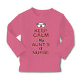 Baby Clothes Keep Calm My Aunt Is A Nurse Boy & Girl Clothes Cotton