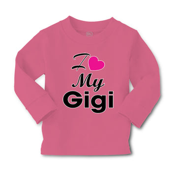 Baby Clothes I Love My Gigi Grandmother Grandma Boy & Girl Clothes Cotton