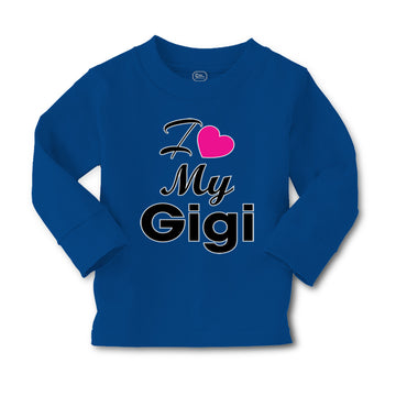 Baby Clothes I Love My Gigi Grandmother Grandma Boy & Girl Clothes Cotton