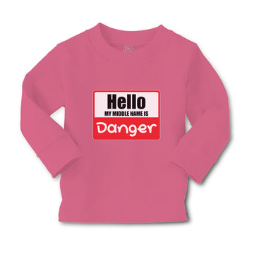 Baby Clothes Hello My Middle Name Is Danger Boy & Girl Clothes Cotton