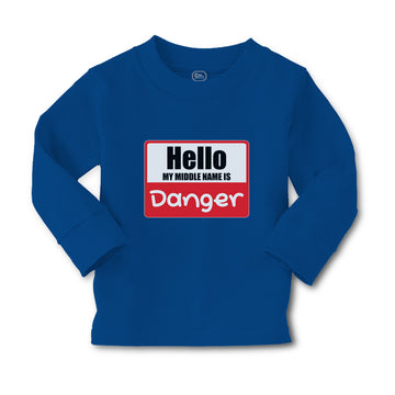 Baby Clothes Hello My Middle Name Is Danger Boy & Girl Clothes Cotton