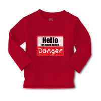 Baby Clothes Hello My Middle Name Is Danger Boy & Girl Clothes Cotton - Cute Rascals