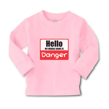 Baby Clothes Hello My Middle Name Is Danger Boy & Girl Clothes Cotton
