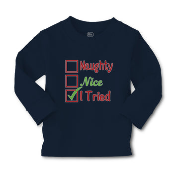 Baby Clothes Naughty Nice I Tried Boy & Girl Clothes Cotton