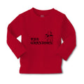 Baby Clothes The Grandson with Cross on Hand Holding Boy & Girl Clothes Cotton