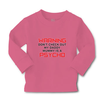 Baby Clothes Warning Don'T Check out My Daddy Mummy Is A Psycho Cotton