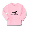 Baby Clothes Wild at Heart An Silhouette Horse Running Boy & Girl Clothes Cotton