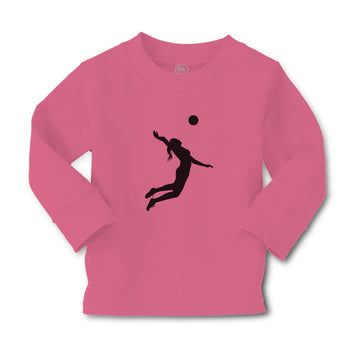 Baby Clothes Silhouette Girl Playing Throw Ball Boy & Girl Clothes Cotton