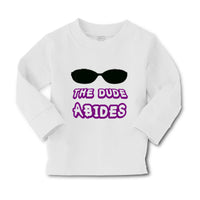 Baby Clothes The Dude Abides Funny Humor A Boy & Girl Clothes Cotton - Cute Rascals