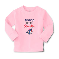 Baby Clothes Daddy's Little Sweetie with Cute Blue Dolphin on Bow Cotton - Cute Rascals