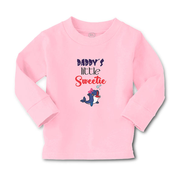 Baby Clothes Daddy's Little Sweetie with Cute Blue Dolphin on Bow Cotton - Cute Rascals