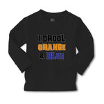 Baby Clothes I Drool Orange & Blue Boy & Girl Clothes Cotton - Cute Rascals
