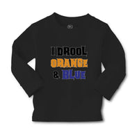 Baby Clothes I Drool Orange & Blue Boy & Girl Clothes Cotton - Cute Rascals