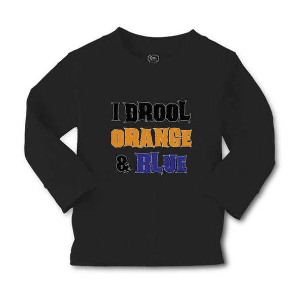 Baby Clothes I Drool Orange & Blue Boy & Girl Clothes Cotton - Cute Rascals