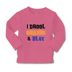 Baby Clothes I Drool Orange & Blue Boy & Girl Clothes Cotton - Cute Rascals