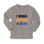 Baby Clothes I Drool Orange & Blue Boy & Girl Clothes Cotton - Cute Rascals