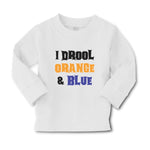 Baby Clothes I Drool Orange & Blue Boy & Girl Clothes Cotton - Cute Rascals