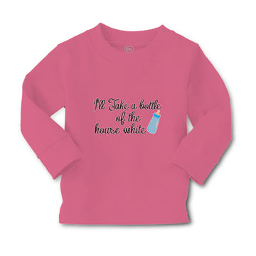 Baby Clothes I'Ll Take A Bottle of The House White Boy & Girl Clothes Cotton
