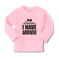 Baby Clothes Ladies I Have Arrived with Black Bowtie Boy & Girl Clothes Cotton