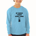 Baby Clothes Of Course I Know Everything I'M 3 Boy & Girl Clothes Cotton