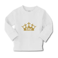 Baby Clothes Birthday 1 Number Name and with Golden Crown Boy & Girl Clothes - Cute Rascals