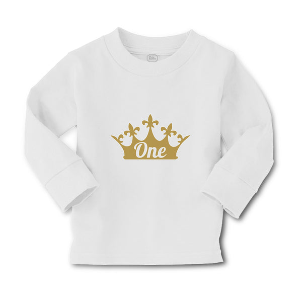 Baby Clothes Birthday 1 Number Name and with Golden Crown Boy & Girl Clothes - Cute Rascals