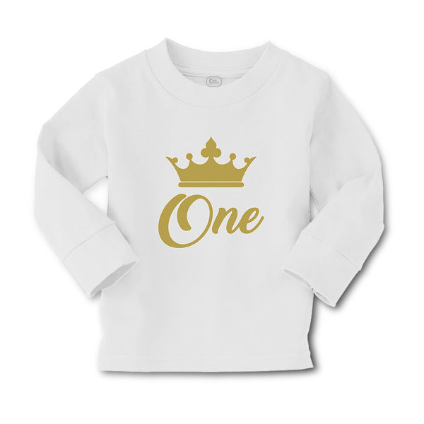 Baby Clothes Age 1 and Number Name with Gold Crown Boy & Girl Clothes Cotton - Cute Rascals