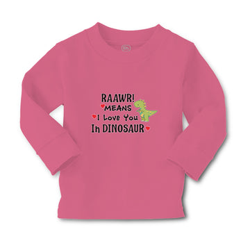 Baby Clothes Raawr! Mean I Love You in Dinosaur Boy & Girl Clothes Cotton