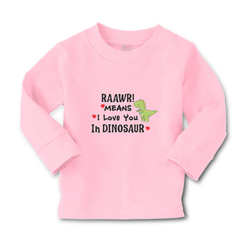 Baby Clothes Raawr! Mean I Love You in Dinosaur Boy & Girl Clothes Cotton