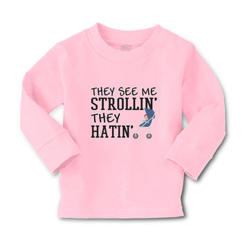 Baby Clothes They See Me Strollin. They Hatin. Boy & Girl Clothes Cotton