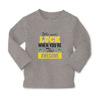 Baby Clothes Who Needs Luck When You'Re This Awesome Boy & Girl Clothes Cotton - Cute Rascals