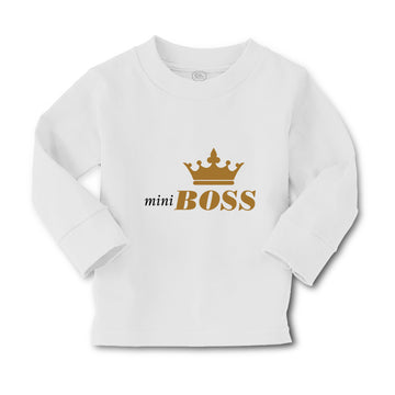 Baby Clothes Mini Boss B Funny & Novelty Boy & Girl Clothes Cotton
