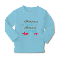 Baby Clothes Mermaid Kisses Starfish Wishes Funny Humor Boy & Girl Clothes - Cute Rascals