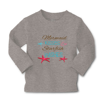 Baby Clothes Mermaid Kisses Starfish Wishes Funny Humor Boy & Girl Clothes